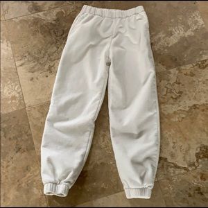 Brandy Melville White Rosa Sweatpants